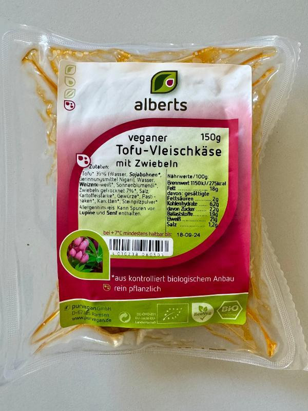 Produktfoto zu Vleischkäse Zwiebel 150g Alberts