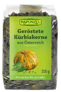 Produktfoto zu Kürbiskerne geröstet 200g Rapunzel