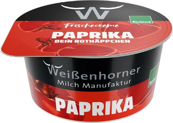 Produktfoto zu Weißenhorner Frischecreme Paprika 22% 150g Weißenhorner Milch Manufaktur