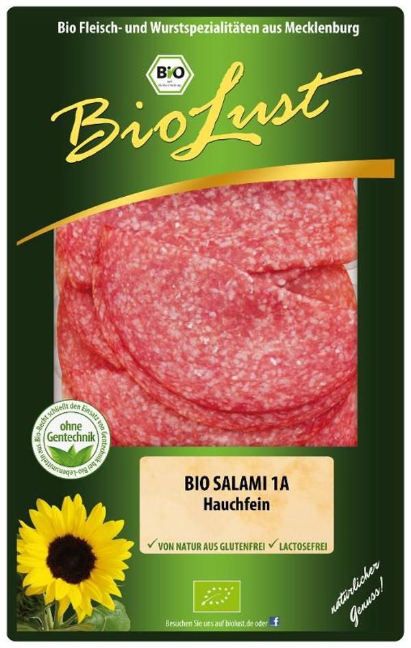 Produktfoto zu Salami 1a hauchfein 80g Ludwigsluster Biolust