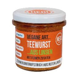 Produktfoto zu Vegane Art... Teewurst mit feinen Zutaten 140g HEDI Naturkost