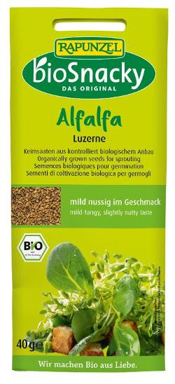 Produktfoto zu Keimsaat Alfalfa Luzerne 40g bioSnacky Rapunzel