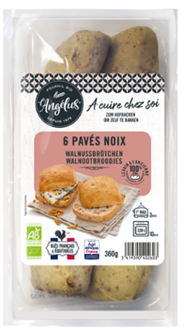 Produktfoto zu Walnussbrötchen 6x60g L'Angélus