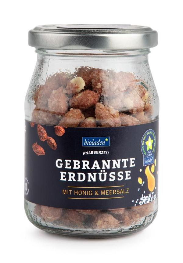 Produktfoto zu Gebrannte Erdnüsse im Pfandglas 125g bioladen