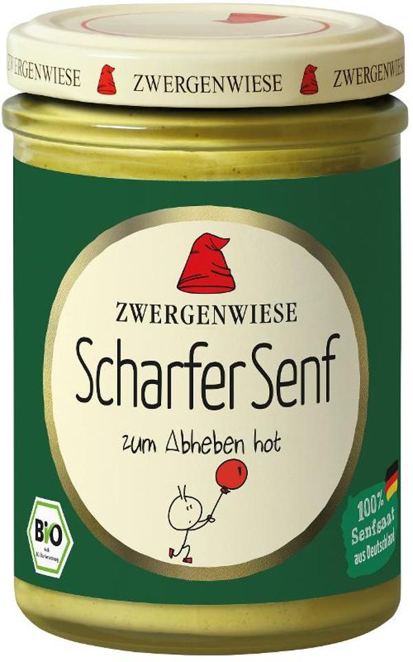 Produktfoto zu VPE Scharfer Senf 6x160 ml Zwergenwiese