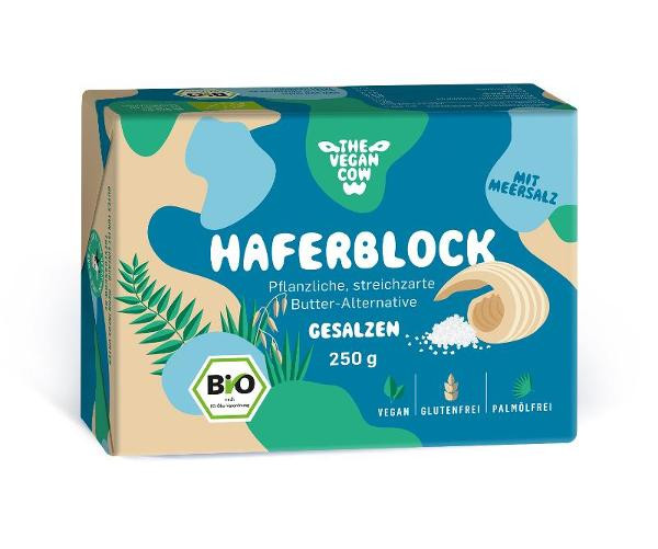 Produktfoto zu Haferblock gesalzen 250g The Vegan Cow