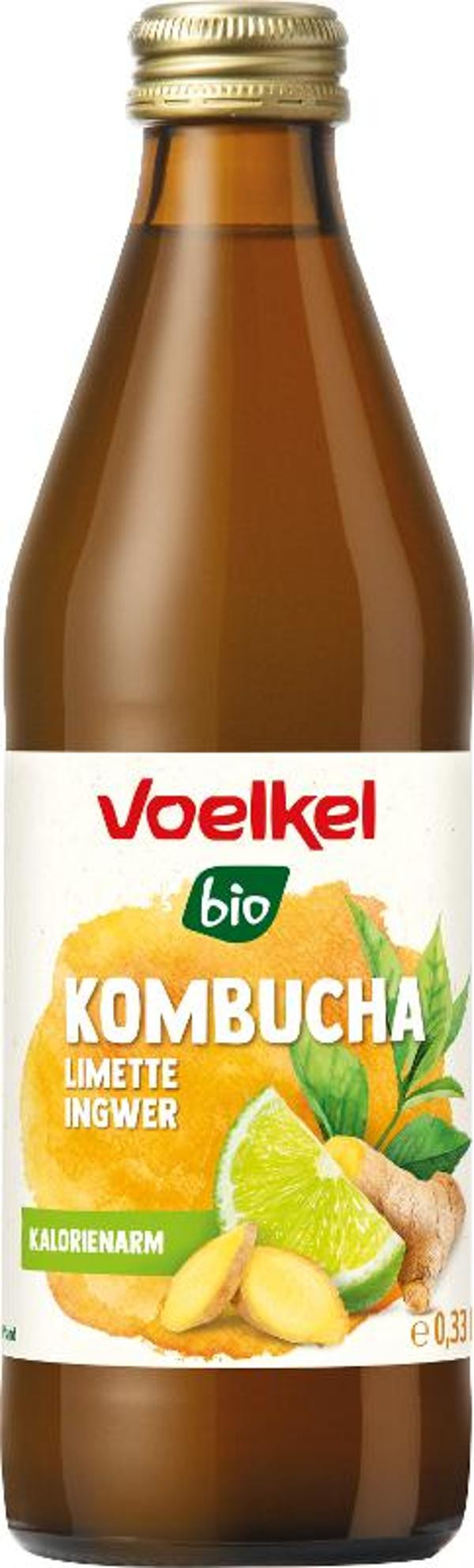 Produktfoto zu VPE Kombucha Limette Ingwer 10x0,33l Voelkel