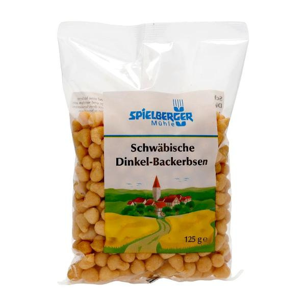 Produktfoto zu Schwäbische Dinkel-Backerbsen 125g Spielberger