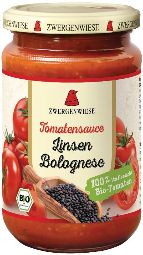 Produktfoto zu Tomatensauce Linsen Bolognese 340 ml Zwergenwiese