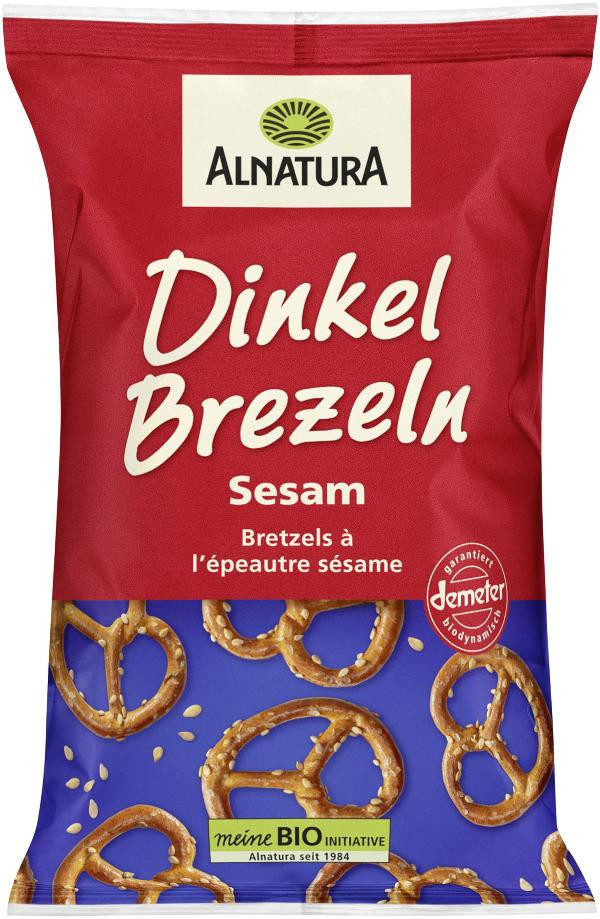 Produktfoto zu Dinkel Brezeln Sesam 125g Alnatura