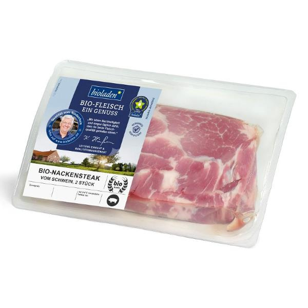 Produktfoto zu Nackensteaks vom Schwein 2 St. ca. 300g bioladen