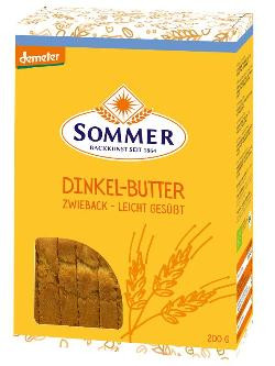 Produktfoto zu VPE Dinkel Butter Zwieback 6x200g Sommer & Co.