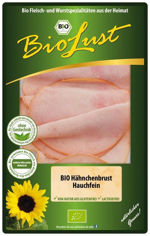 Produktfoto zu Hähnchenbrust hauchfein 80g Biolust