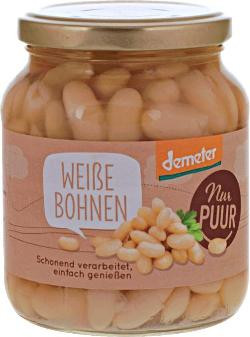 Produktfoto zu Weiße Bohnen 350g Nur Puur