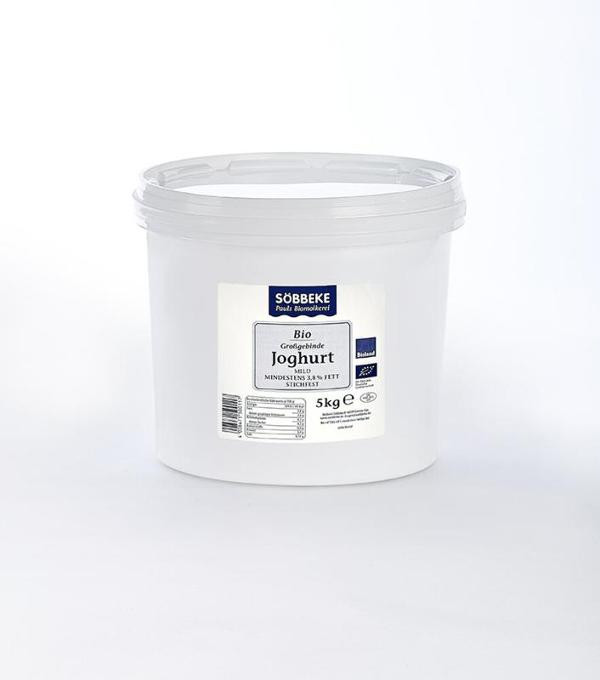 Produktfoto zu Joghurt 3,7% stichfest 5kg Söbekke