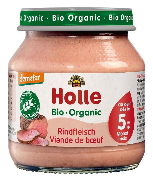 Produktfoto zu VPE Babykost Rindfleisch pur 6x125g Holle