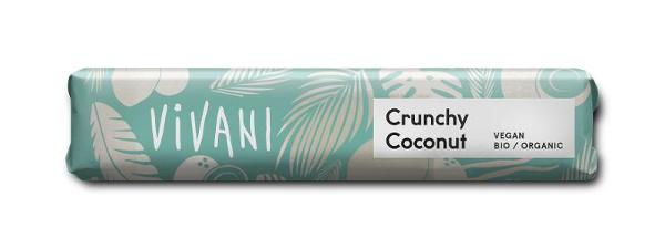 Produktfoto zu Schokoriegel Crunchy Coconut 35g Vivani