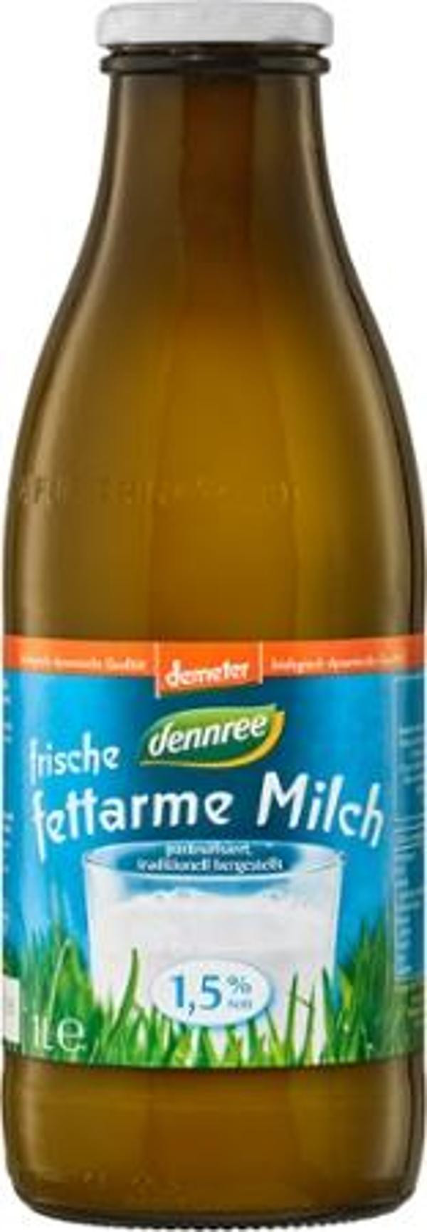 Produktfoto zu VPE Milch fettarm 1,5% 6x1 l dennree