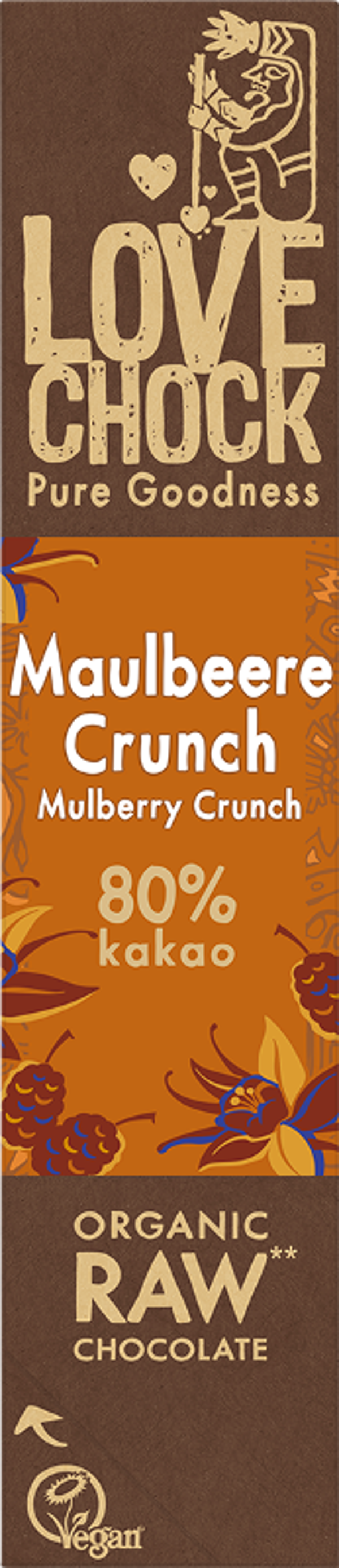 Produktfoto zu VPE Schokoriegel Maulbeere Crunch 12x40g Lovechock