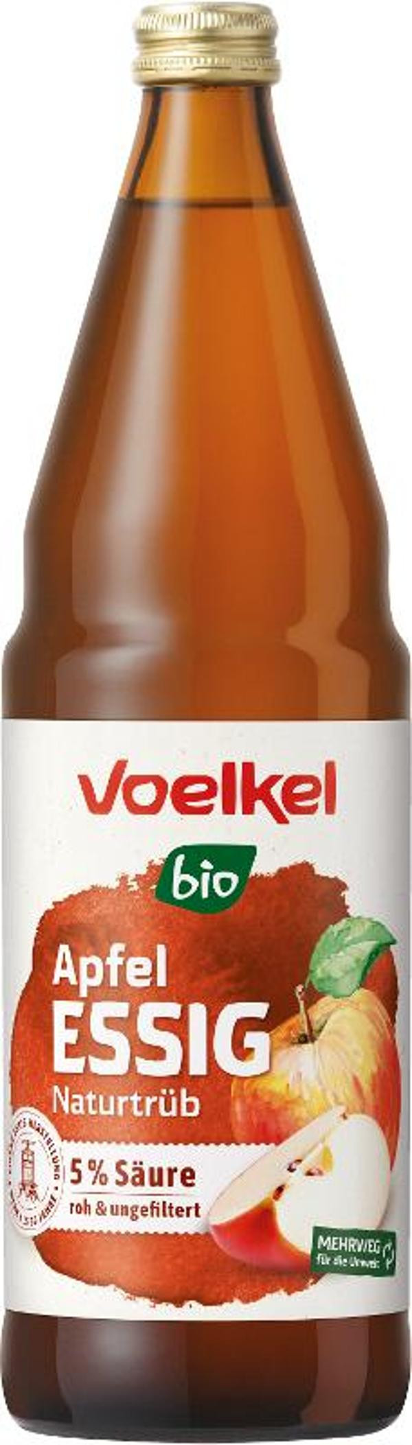 Produktfoto zu Apfelessig naturtrüb 0,75l Voelkel