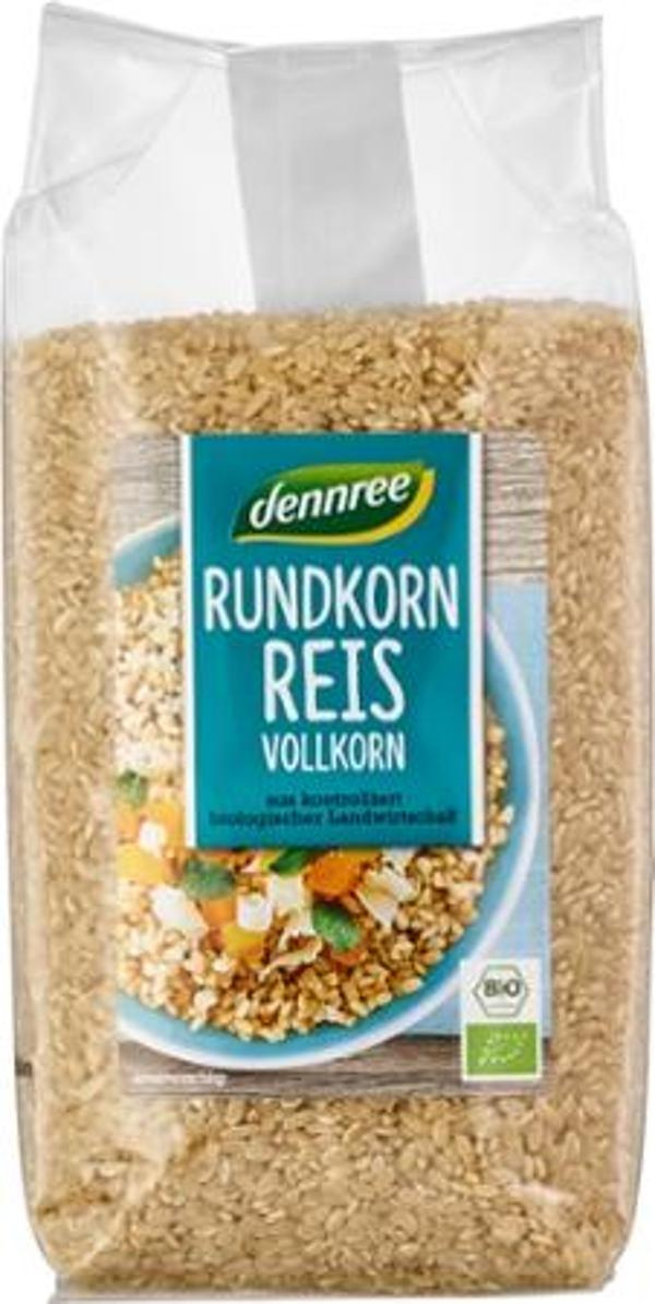 Produktfoto zu Rundkornreis Vollkorn 1kg dennree