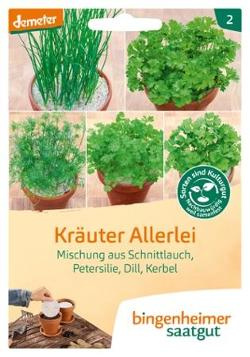 Produktfoto zu Saatgut Kräuter Allerlei Saatscheibe 9g Bingenheimer Saatgut