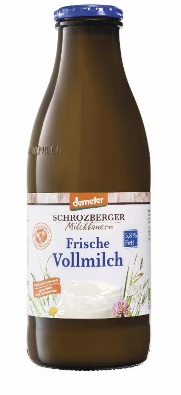 Produktfoto zu Vollmilch demeter 3,8% 1l Schrozberg