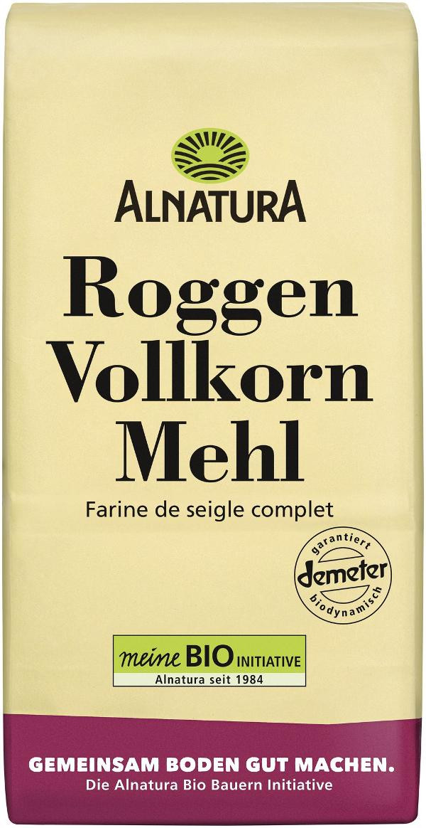 Produktfoto zu Roggen Vollkornmehl 1kg Alnatura