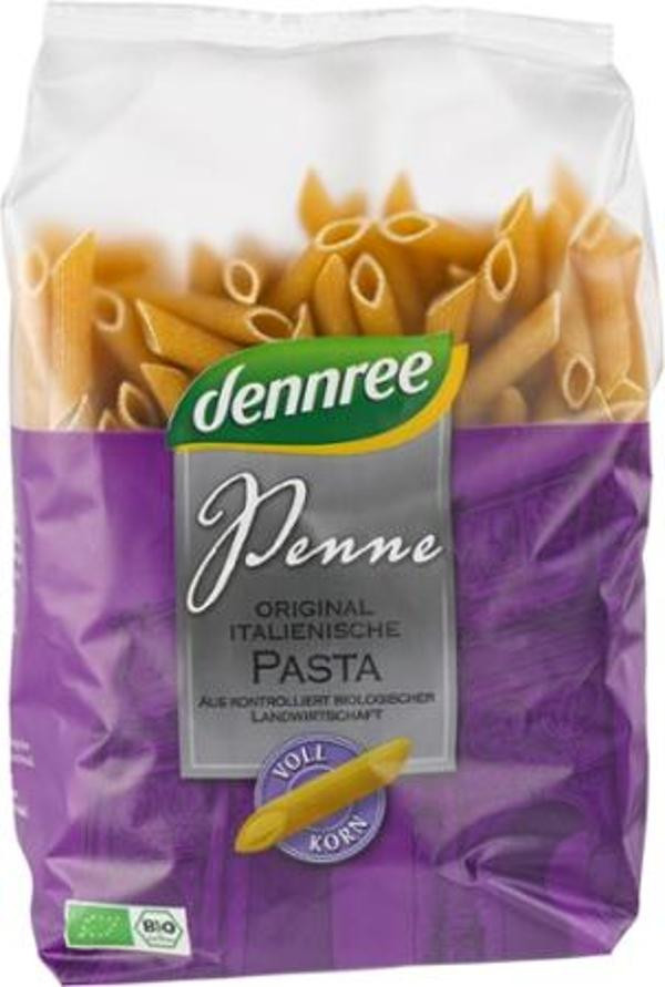 Produktfoto zu Penne Vollkorn 500g dennree